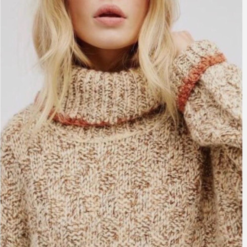 Free People Cream Echo Pullover Sweater Size XS - Picture 5 of 16